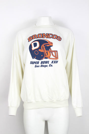 1987 Denver Broncos Super Bowl XXII Crew sweatshirt - White - S