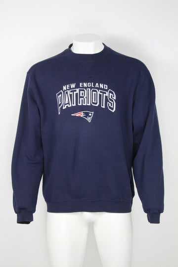Vintage New England Patriots Crew sweatshirt by Reebok  - Navy - XL