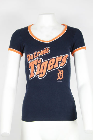 Detroit Tigers 00s V-neck t-shirt - Navy - S